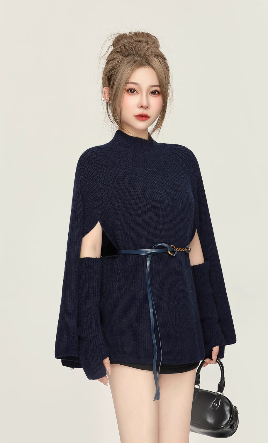 cape design Knit tops DL1251