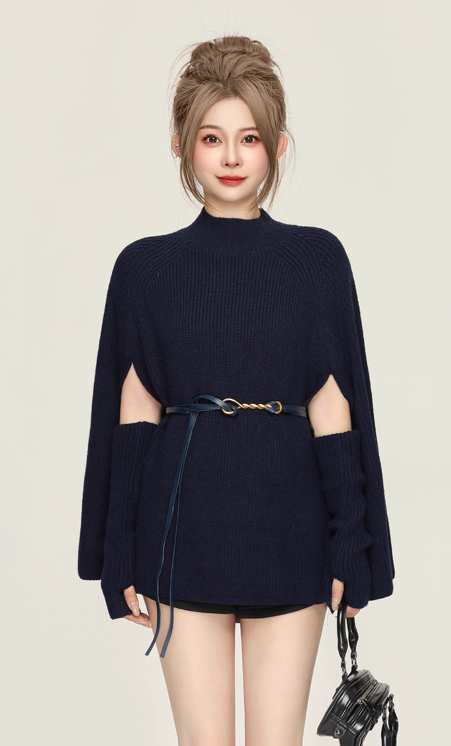 cape design Knit tops DL1251