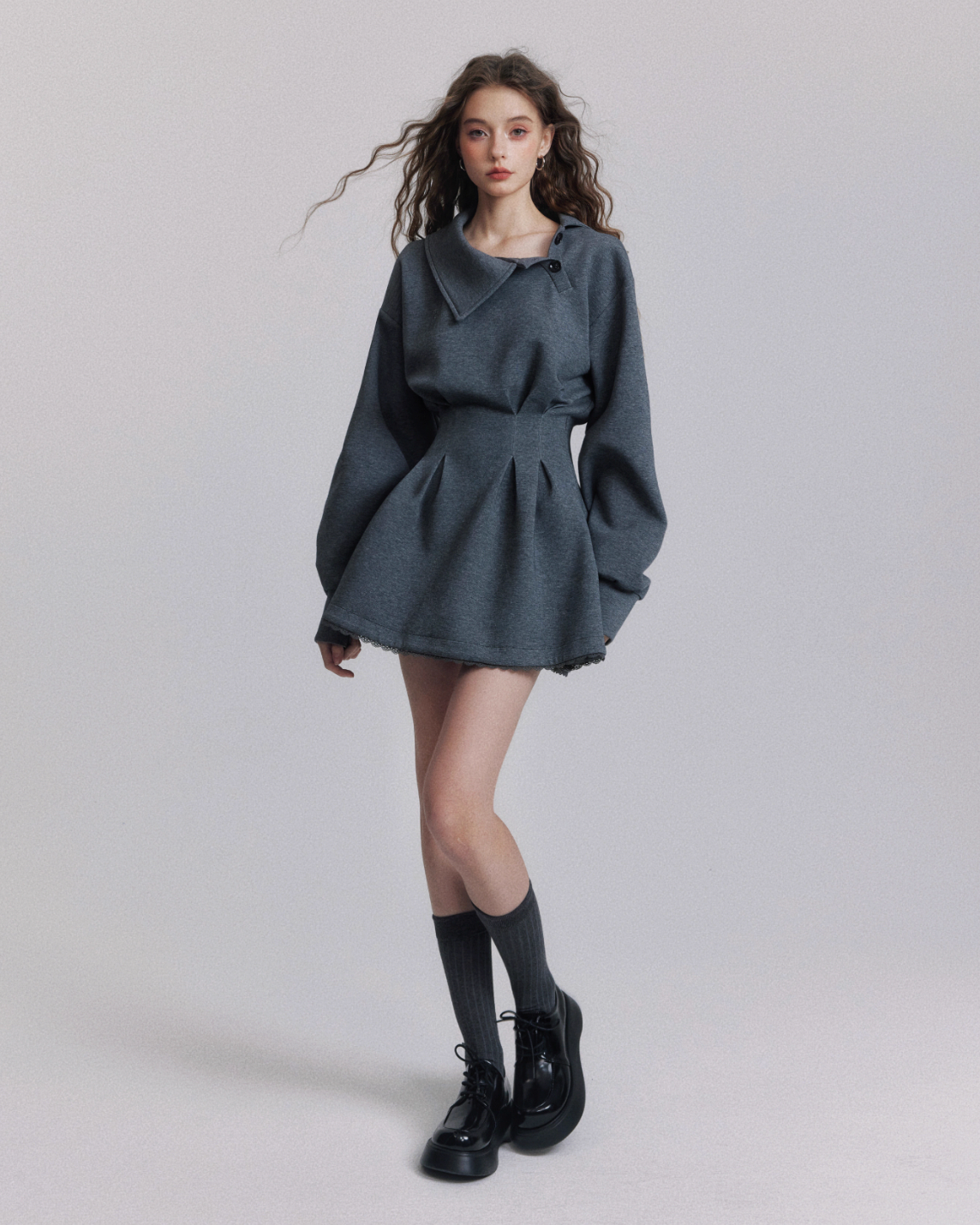 stylish cut one-piece DL1297