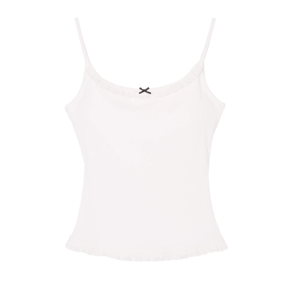 front ribbon race camisole DL1399