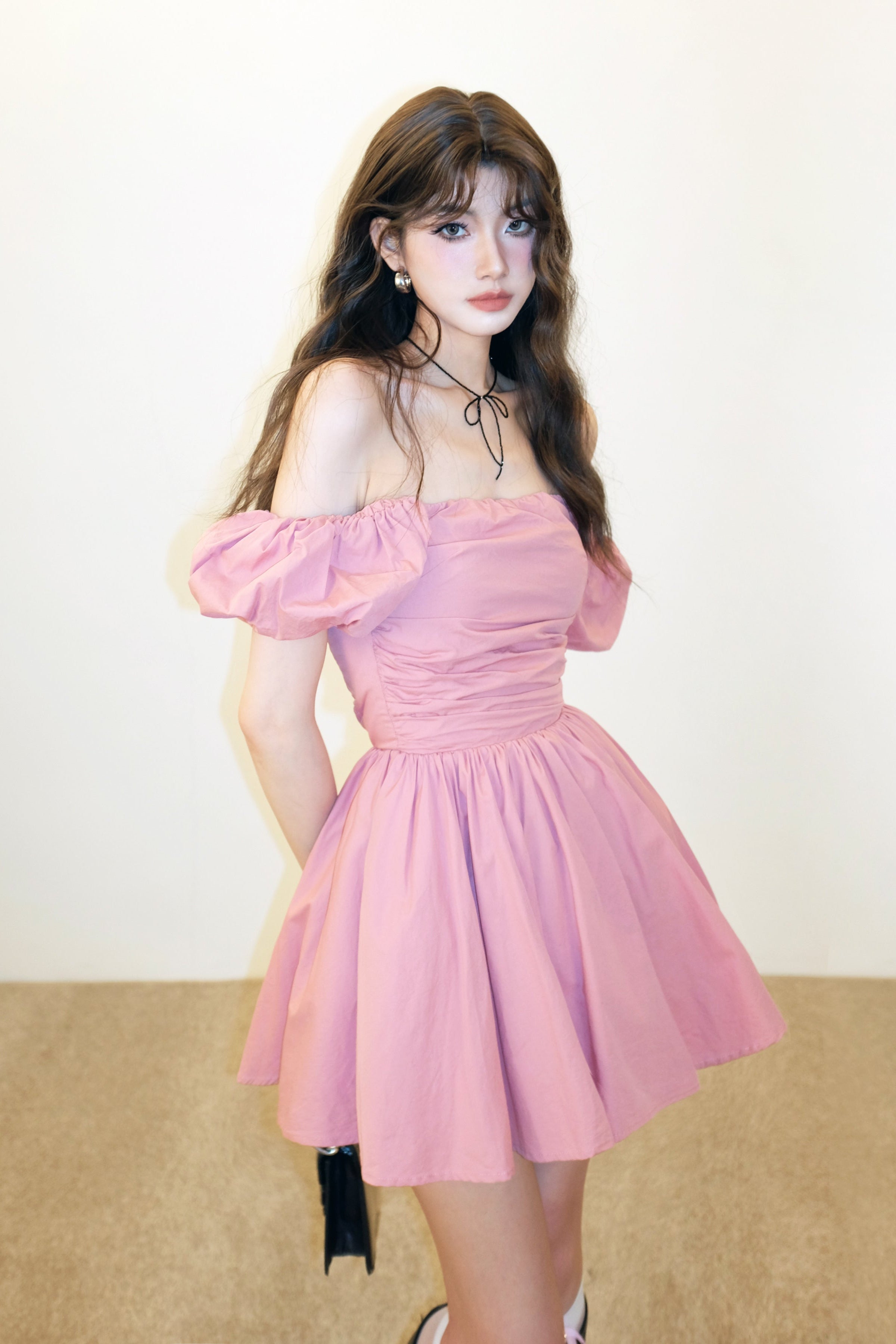 off shoulder elegant one-pice DL1328