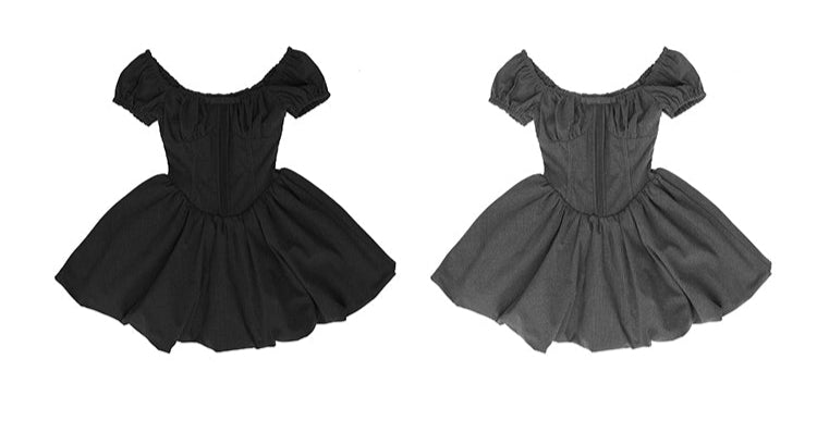 slim stripe ribon one-pice DL1315