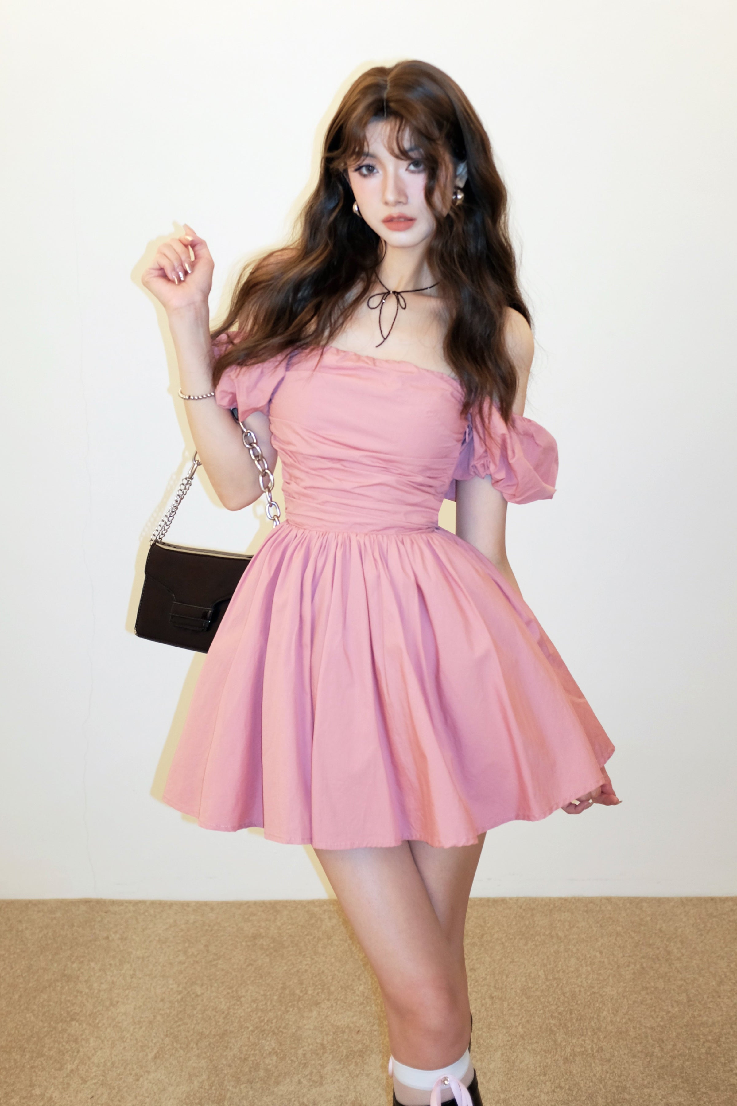 off shoulder elegant one-pice DL1328