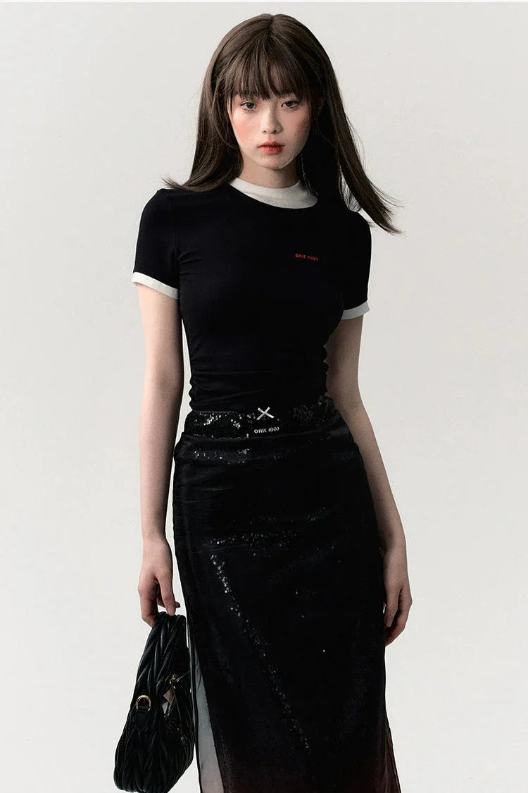 slim commuter short sleeved tops DL10010