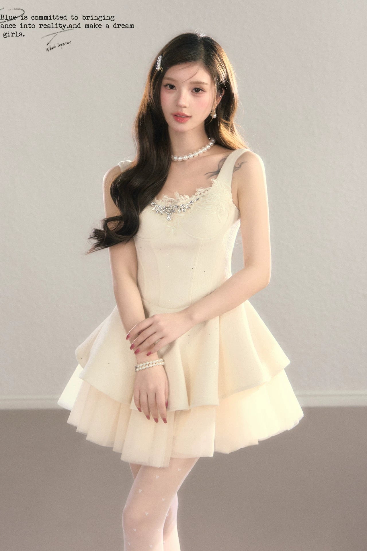 bijou bustier peplum ballet dress DL1511