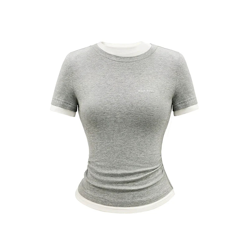 slim commuter short sleeved tops DL10010
