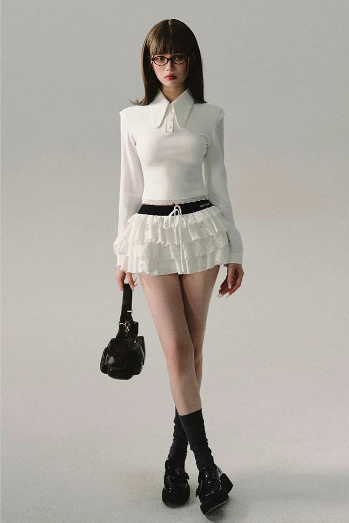 ultra low waist cake puffy skirt DL10001