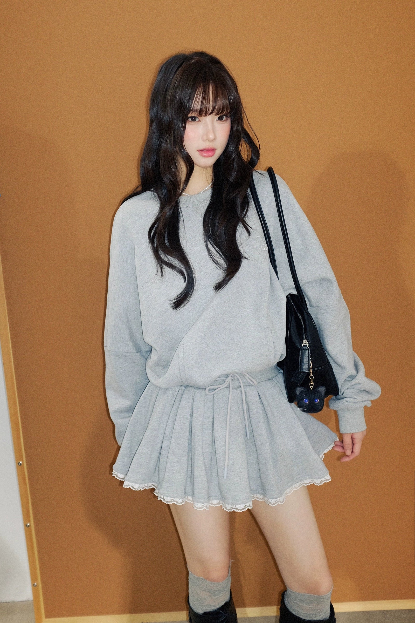 frill skirt swet set up DL1445