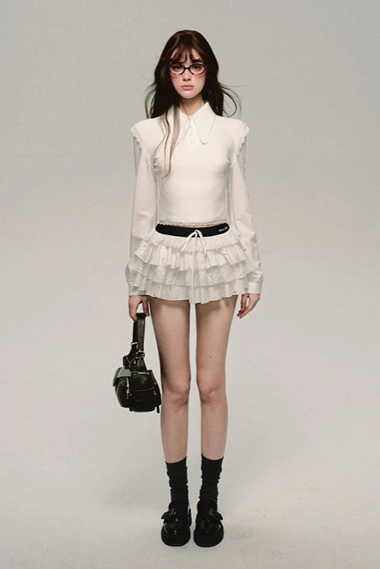 ultra low waist cake puffy skirt DL10001