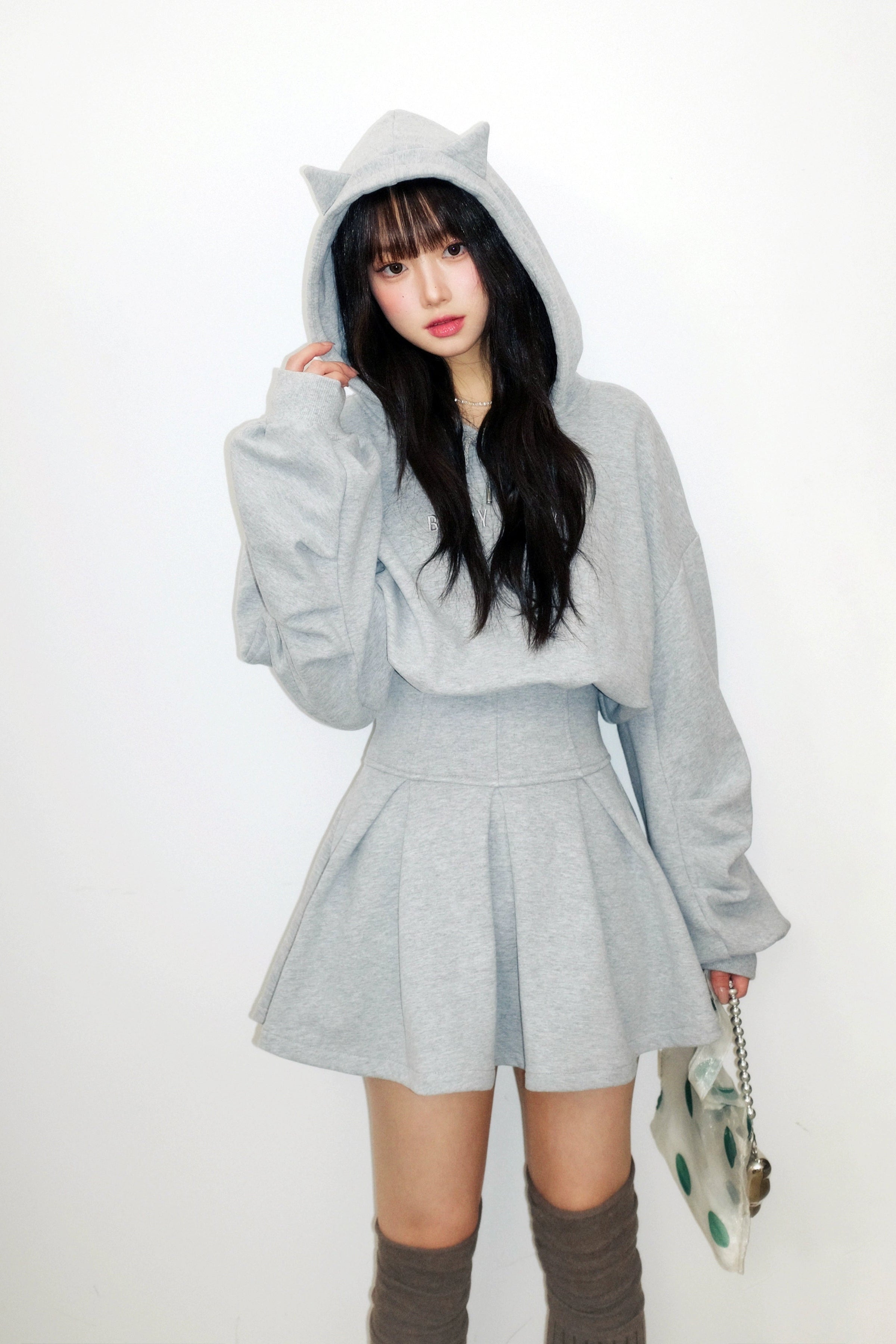 cat ear hoodie one-piec DL1483