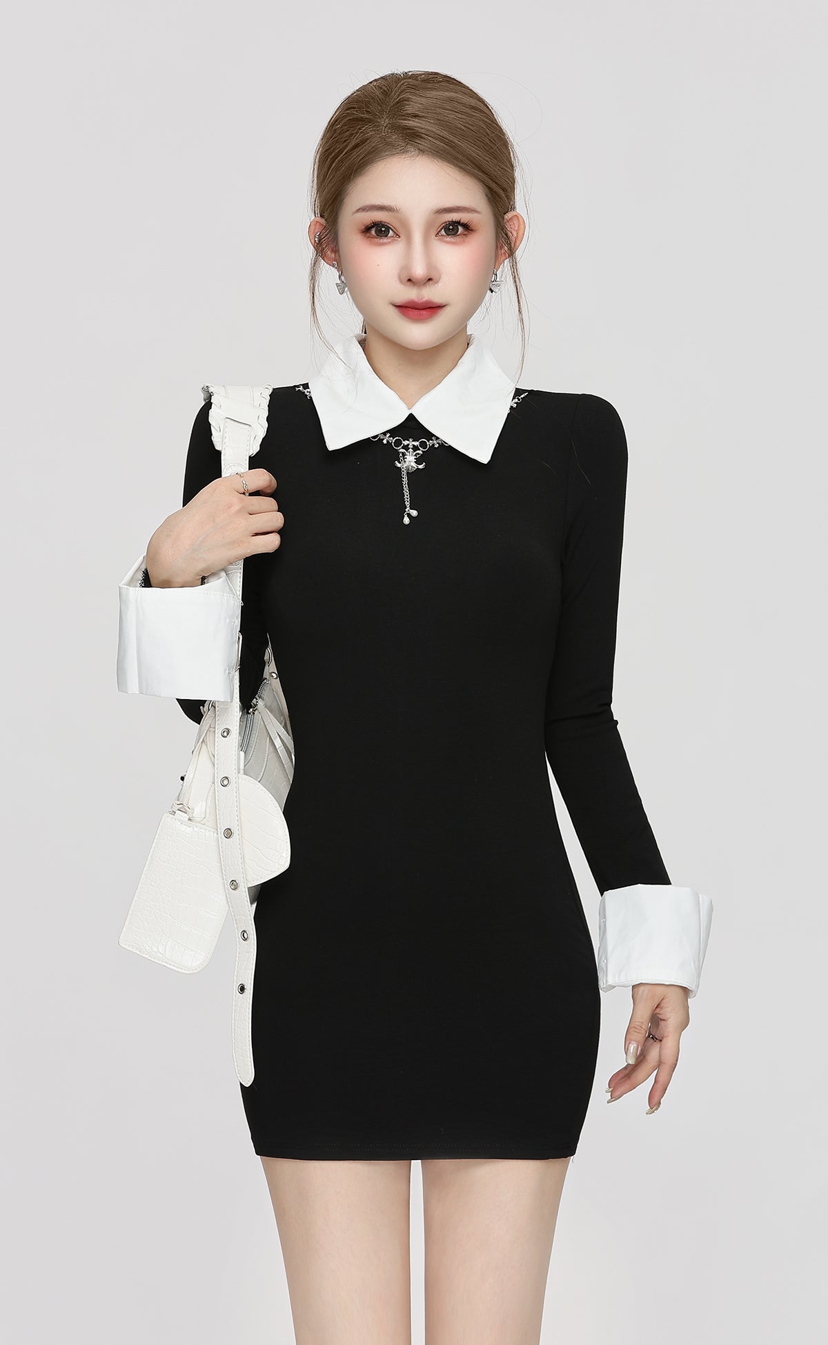 shirt knit one-piece DL1368