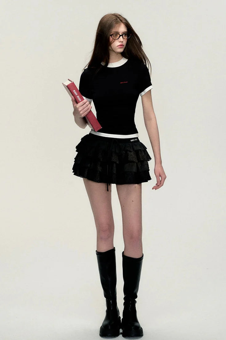 ultra low waist cake puffy skirt DL10001