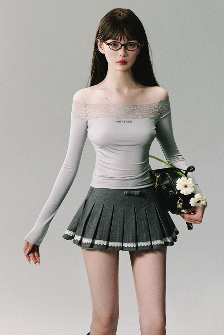 one-shoulder bottoming knitwear DL10073