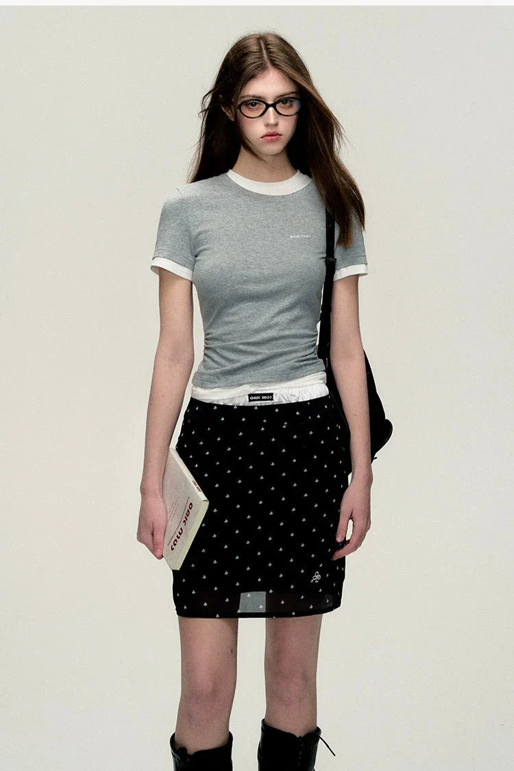 slim commuter short sleeved tops DL10010