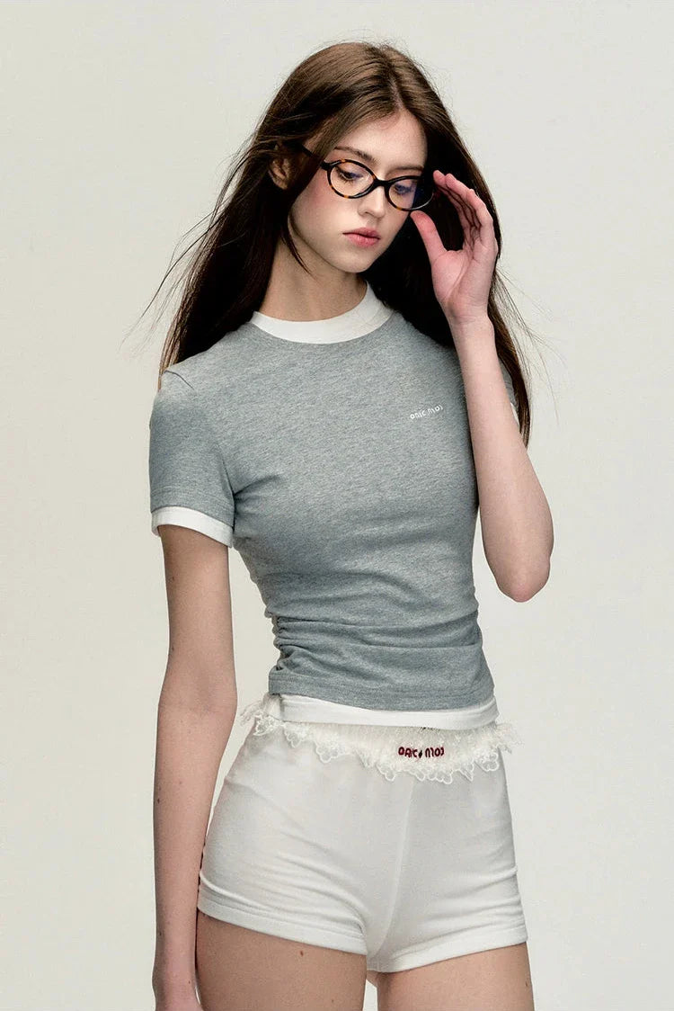 slim commuter short sleeved tops DL10010