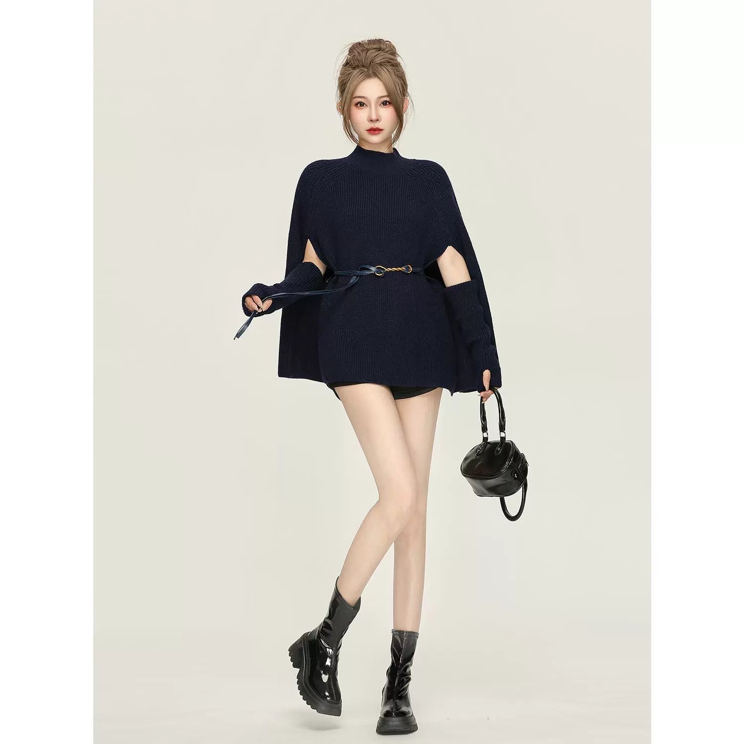cape design Knit tops DL1251