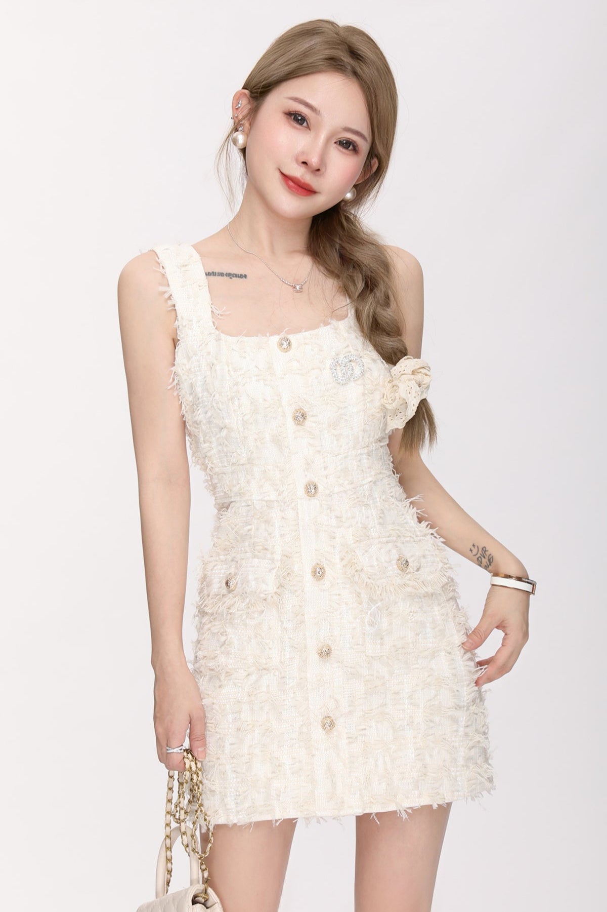 tweed cami one pieceDL1360