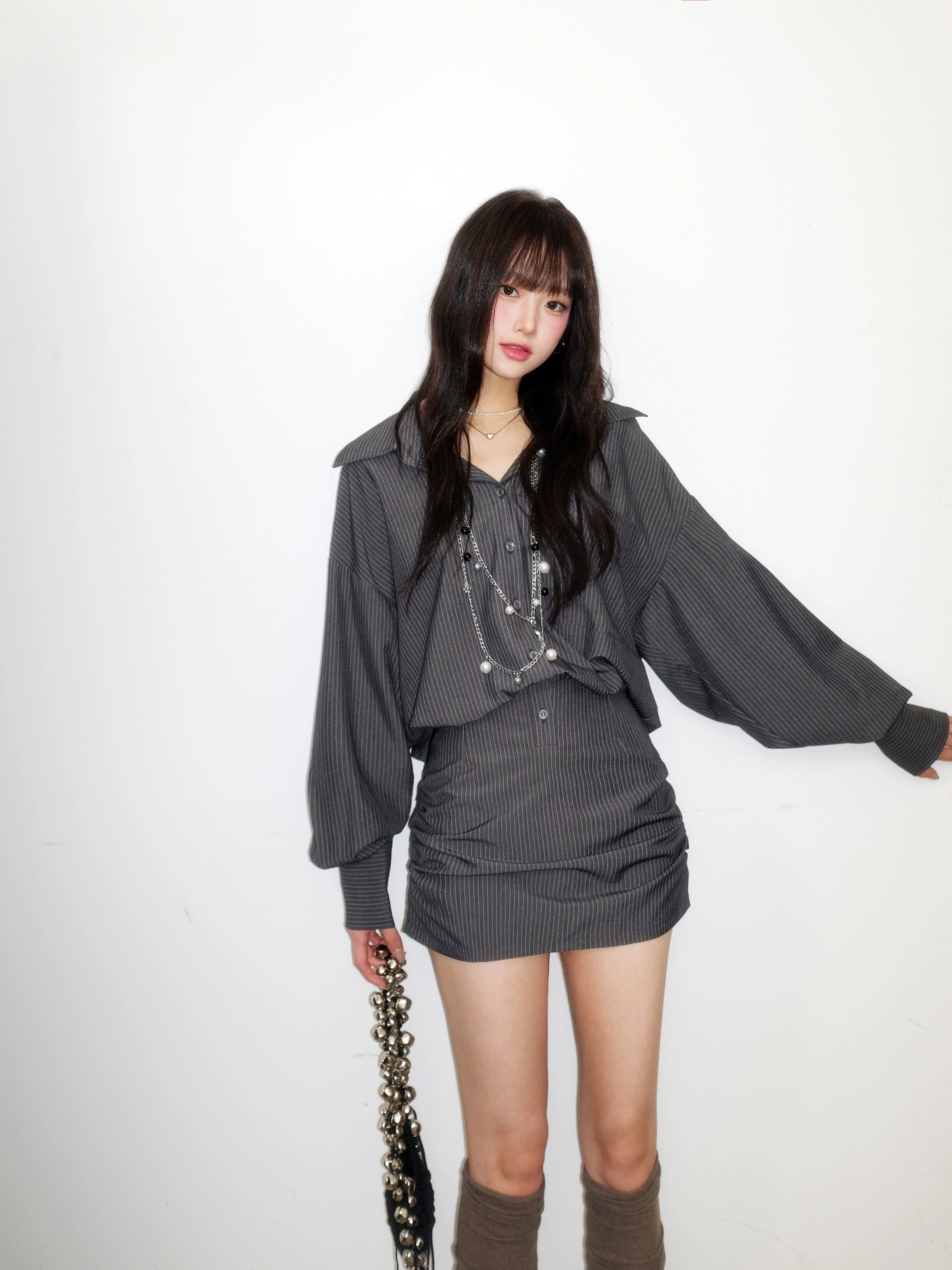 classic pinstripe one-piece DL1450