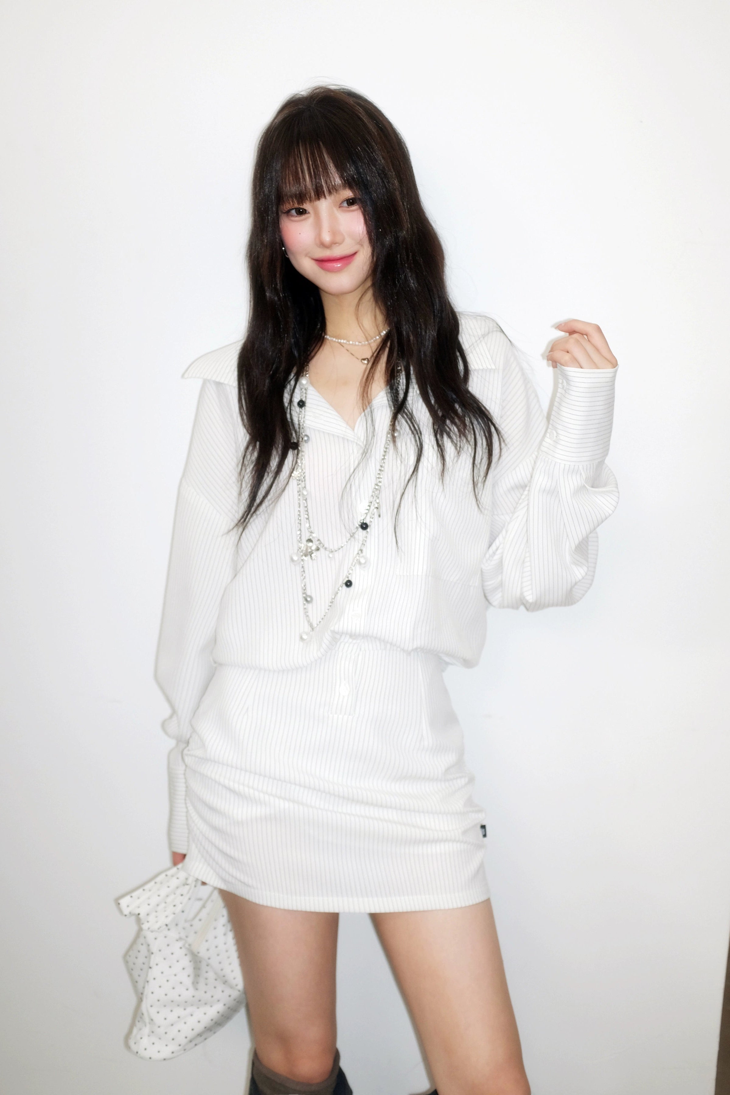 classic pinstripe one-piece DL1450