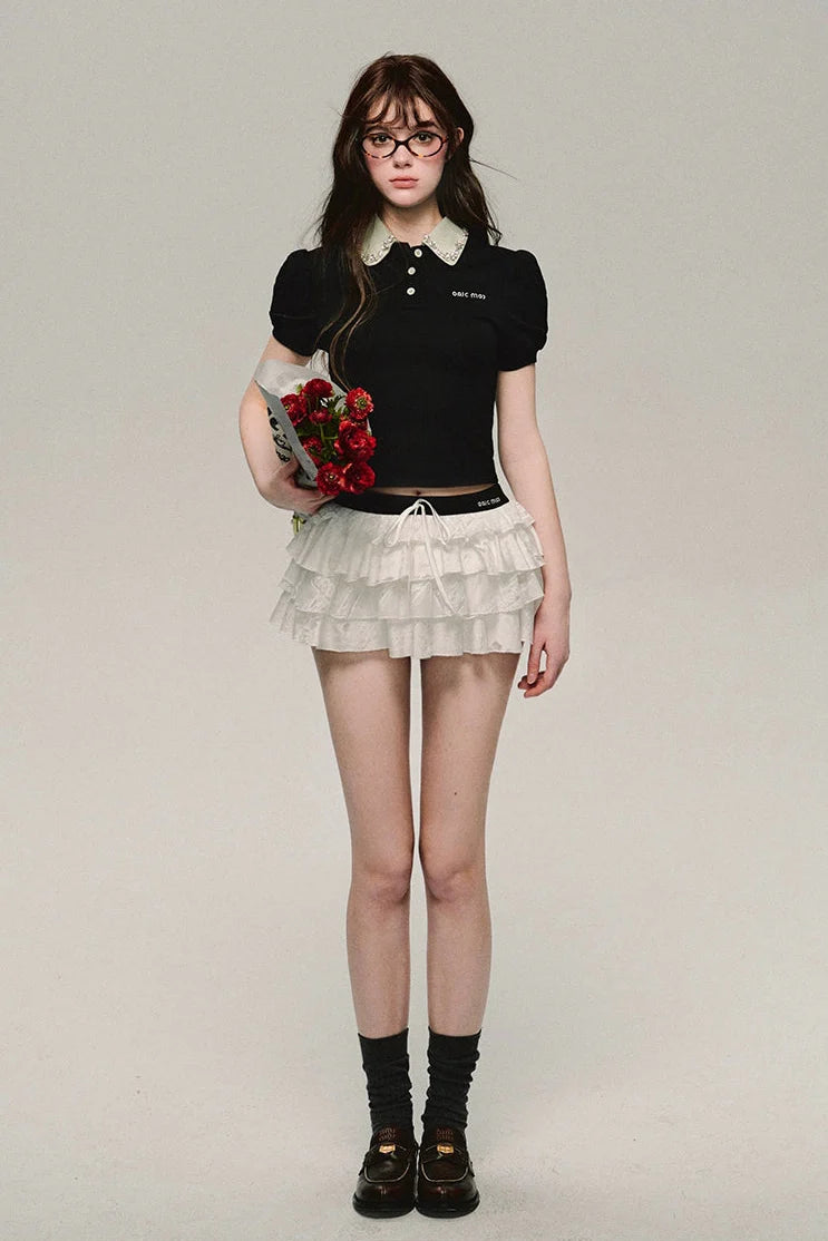 ultra low waist cake puffy skirt DL10001
