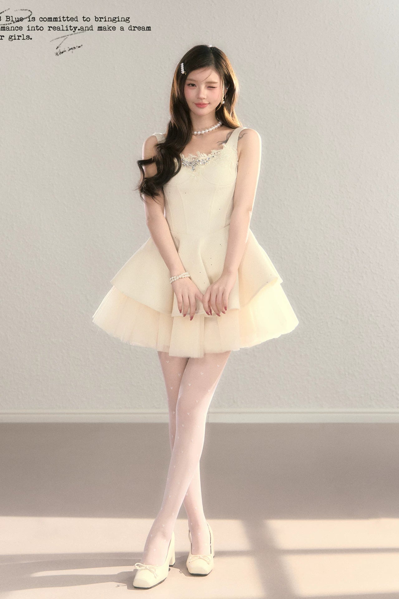 bijou bustier peplum ballet dress DL1511