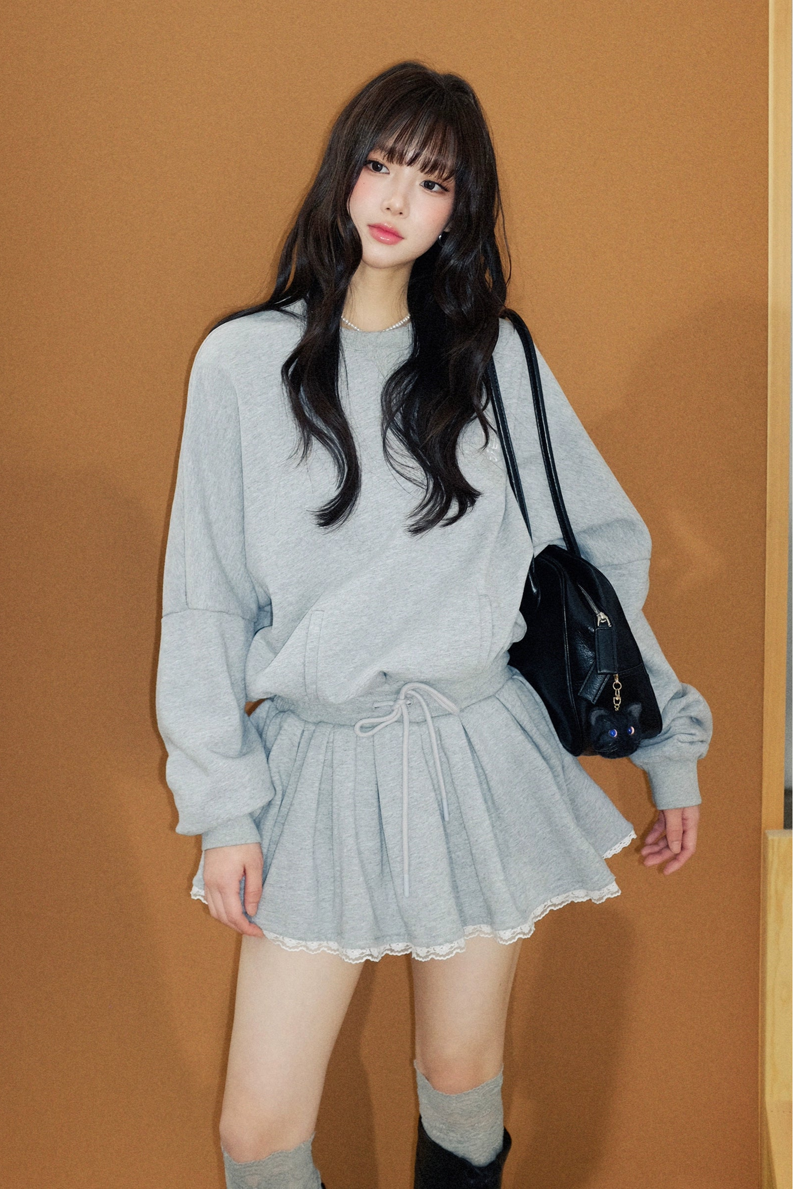 frill skirt swet set up DL1445