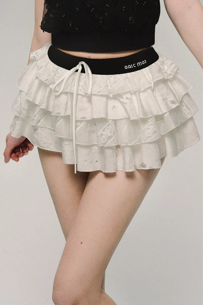 ultra low waist cake puffy skirt DL10001