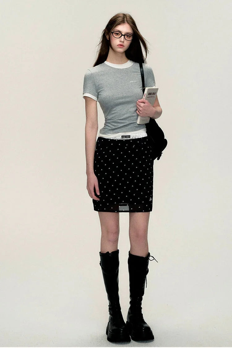 slim commuter short sleeved tops DL10010