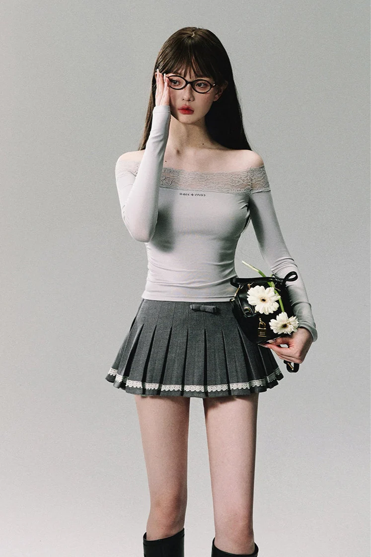 one-shoulder bottoming knitwear DL10073
