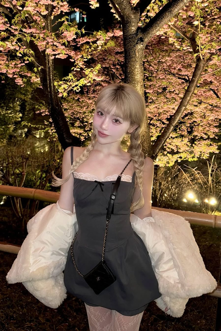 twilight gray lace sling dress DL10002