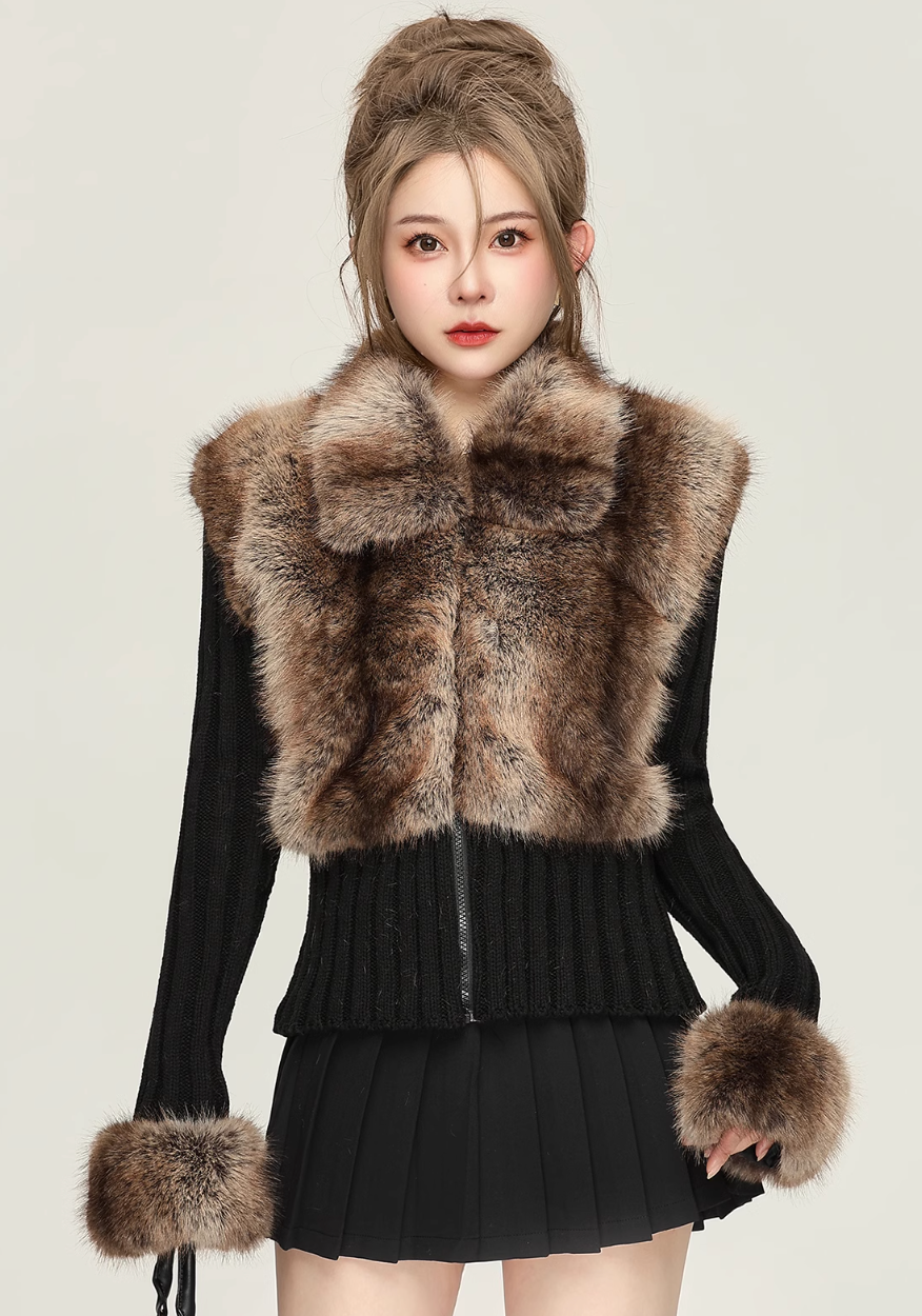 fake far twopiece tops DL1247
