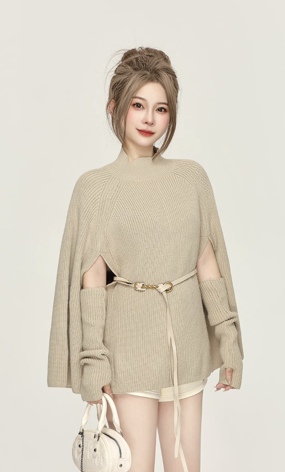cape design Knit tops DL1251
