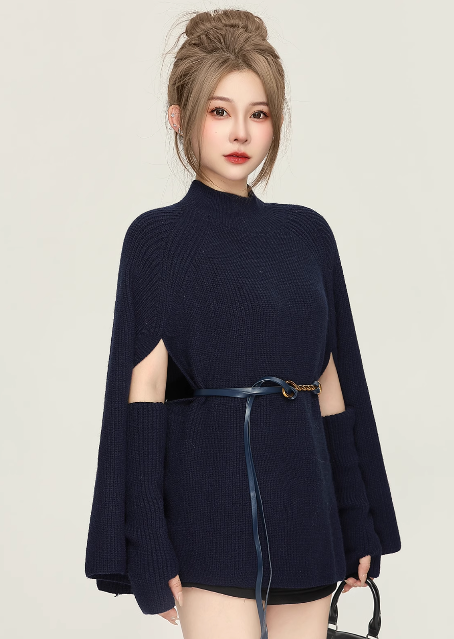 cape design Knit tops DL1251