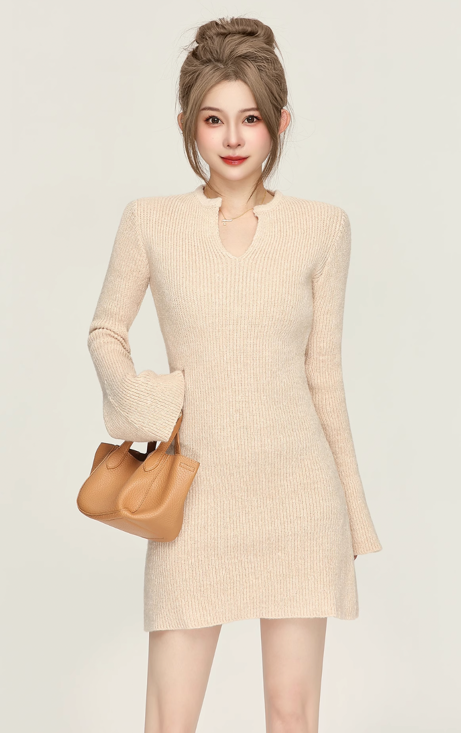 neck ledy cut one-piece DL1253