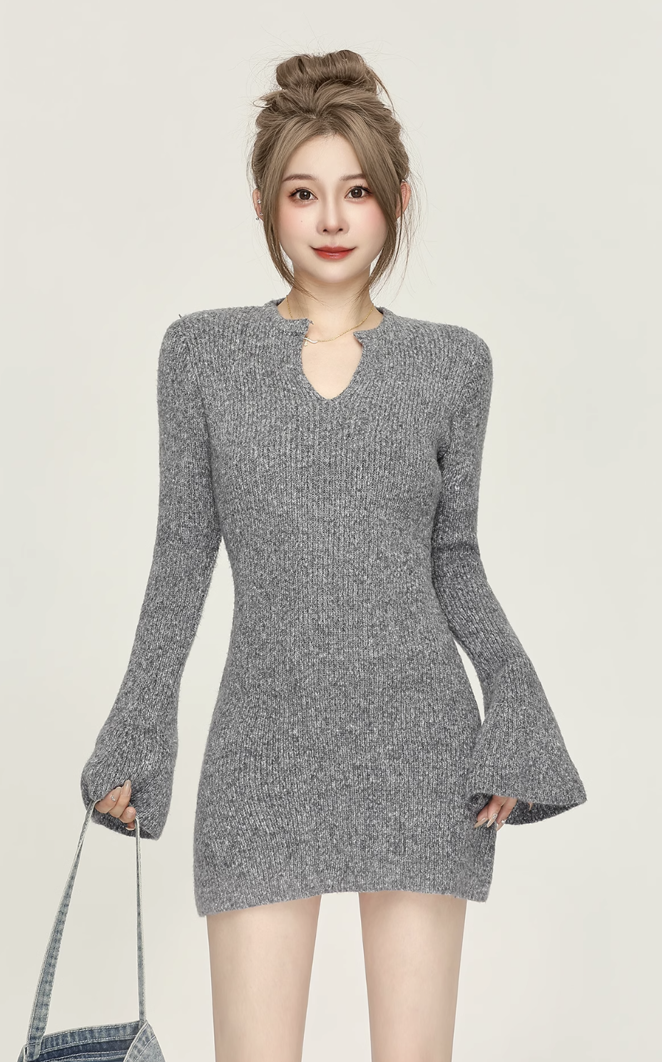 neck ledy cut one-piece DL1253