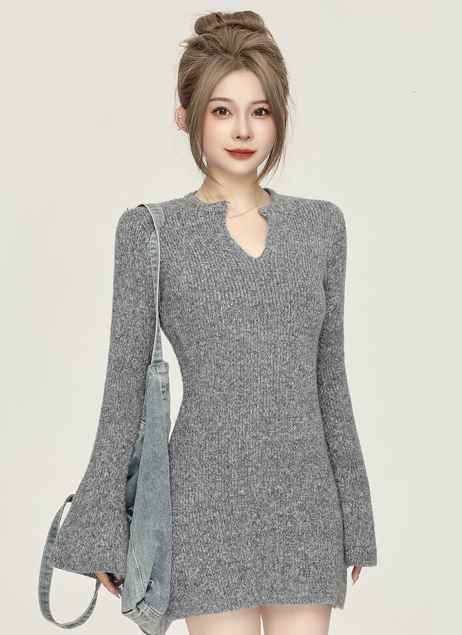 neck ledy cut one-piece DL1253