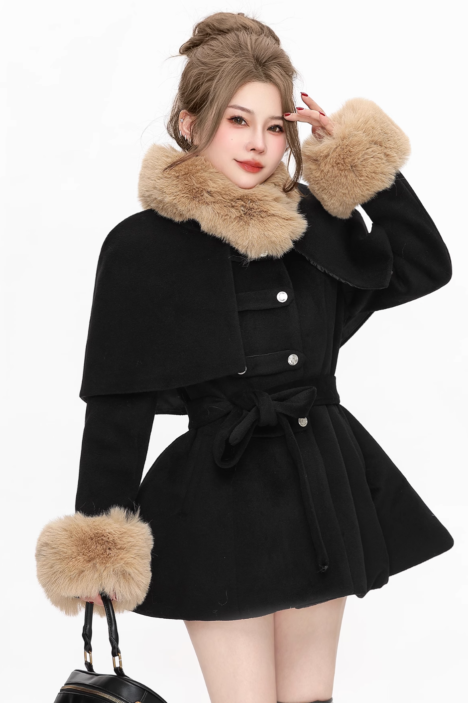 chiffon cut coat DL1265