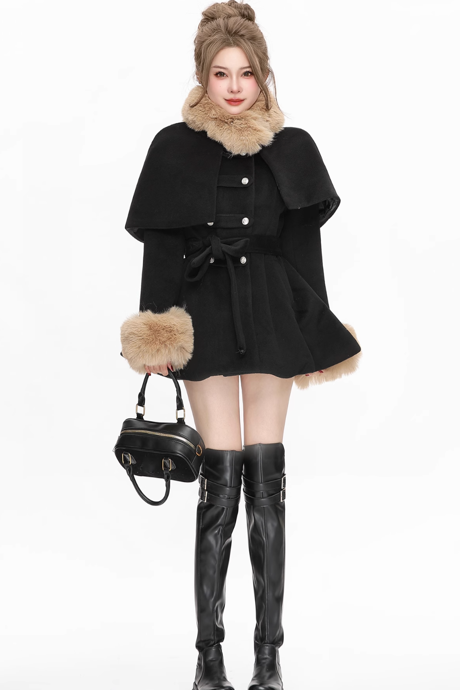 chiffon cut coat DL1265