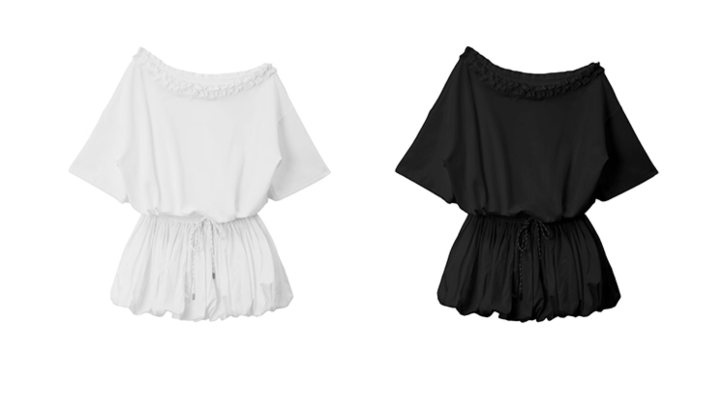 off-shoulder puff set up DL1428