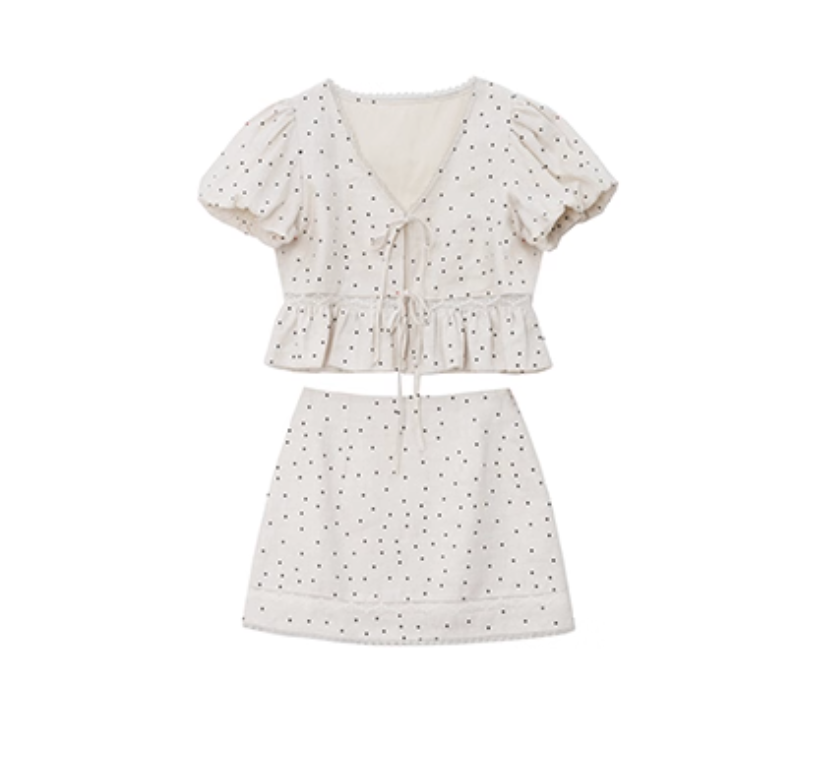 dot frill puff set up DL1435