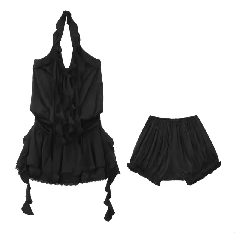 tierd fril cami set up DL1438