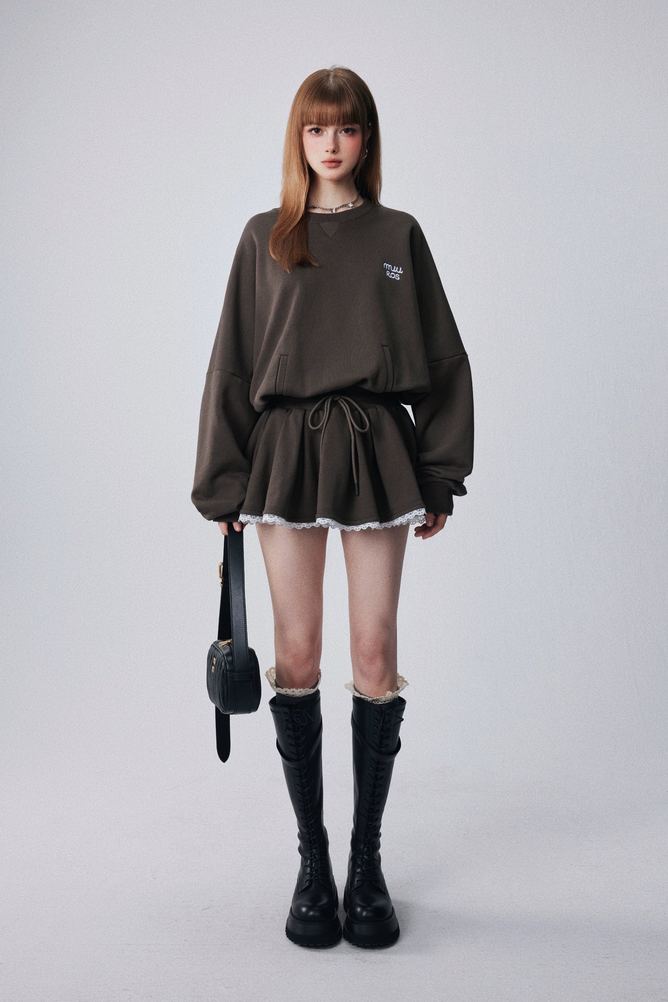 frill skirt swet set up DL1466