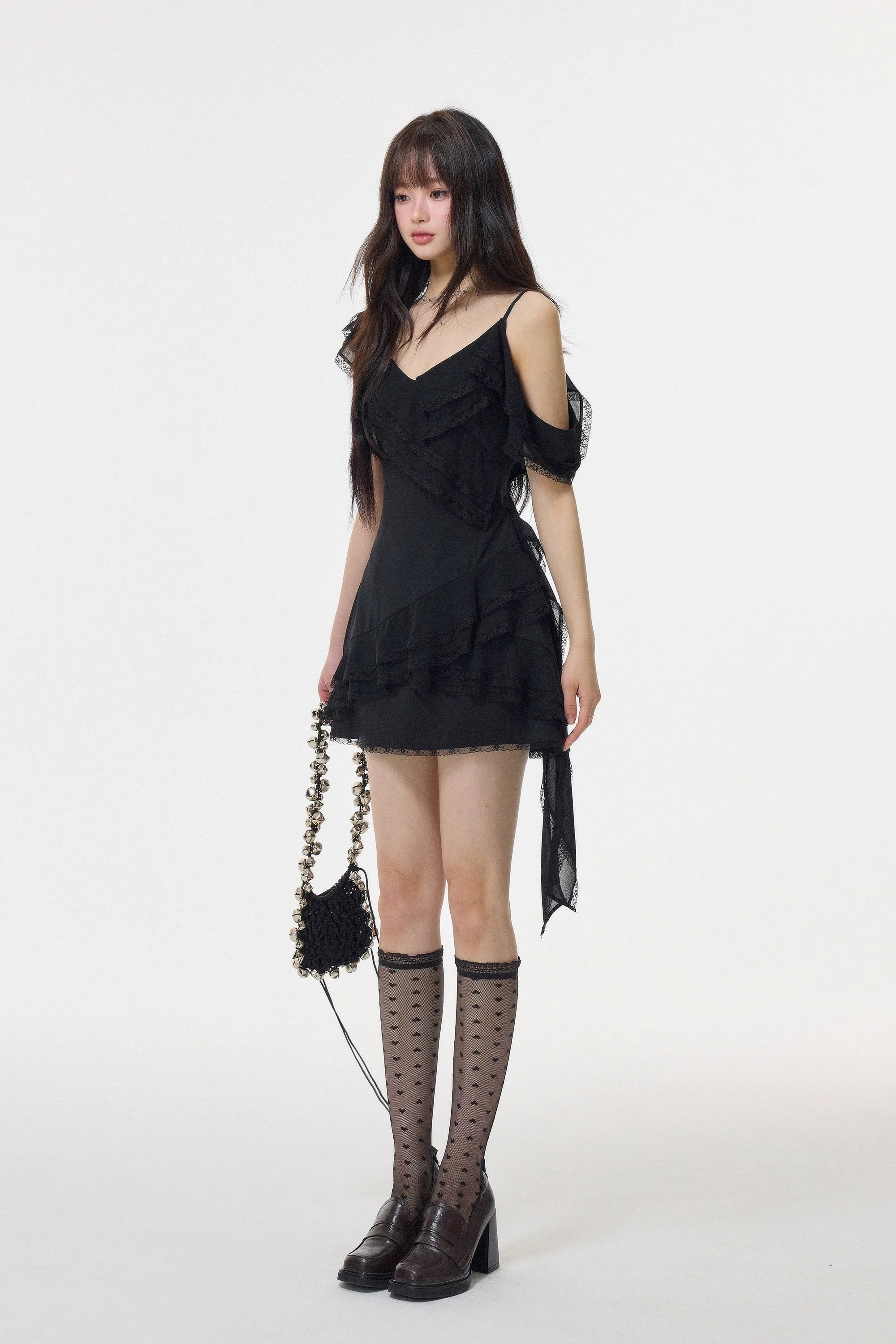romantic sheer layer mini one-piece DL1526