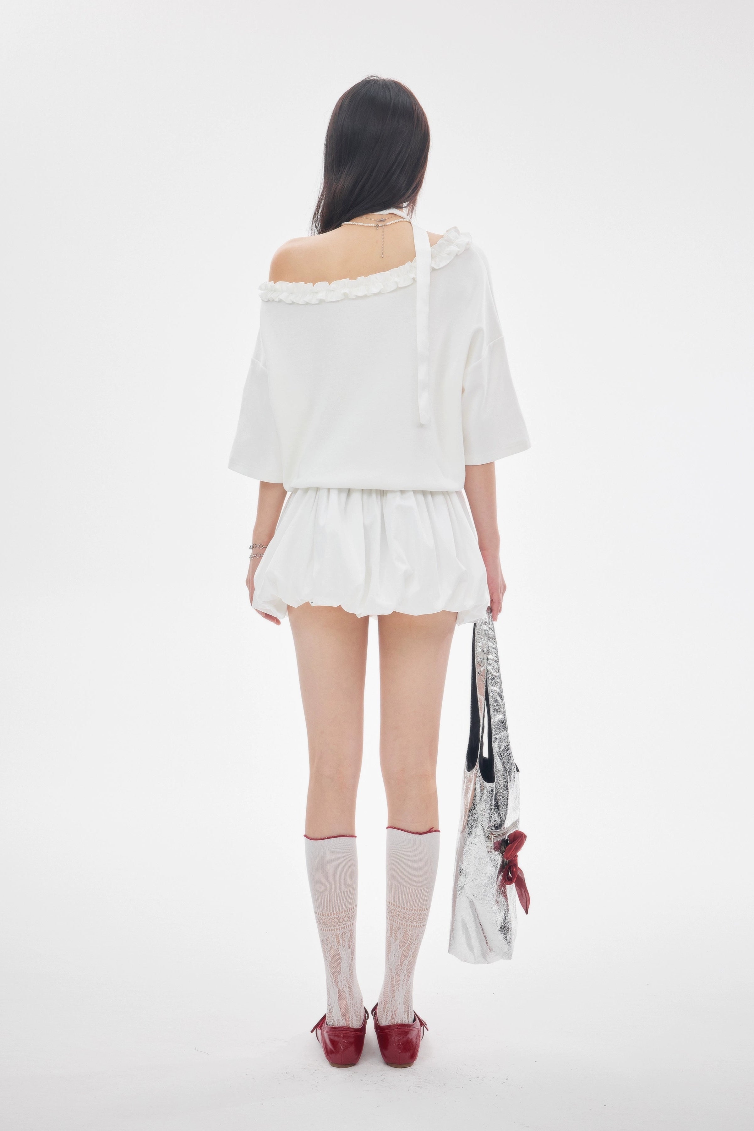 off-shoulder puff set up DL1428