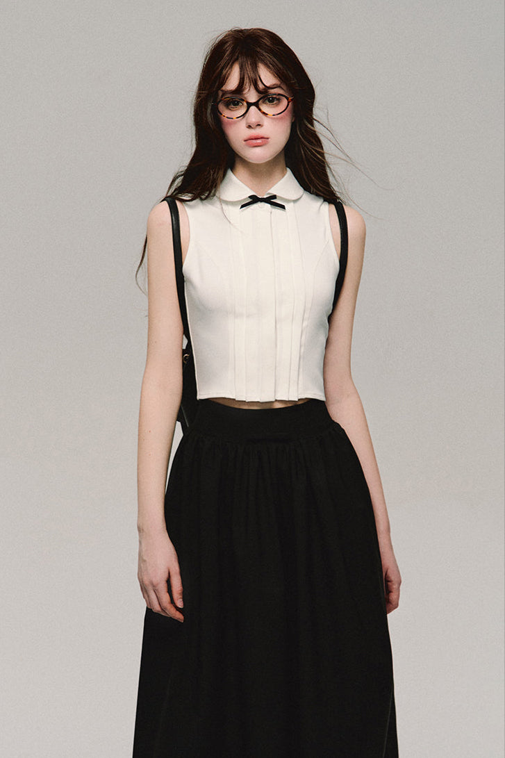 ribbon nosleve tops DL10080