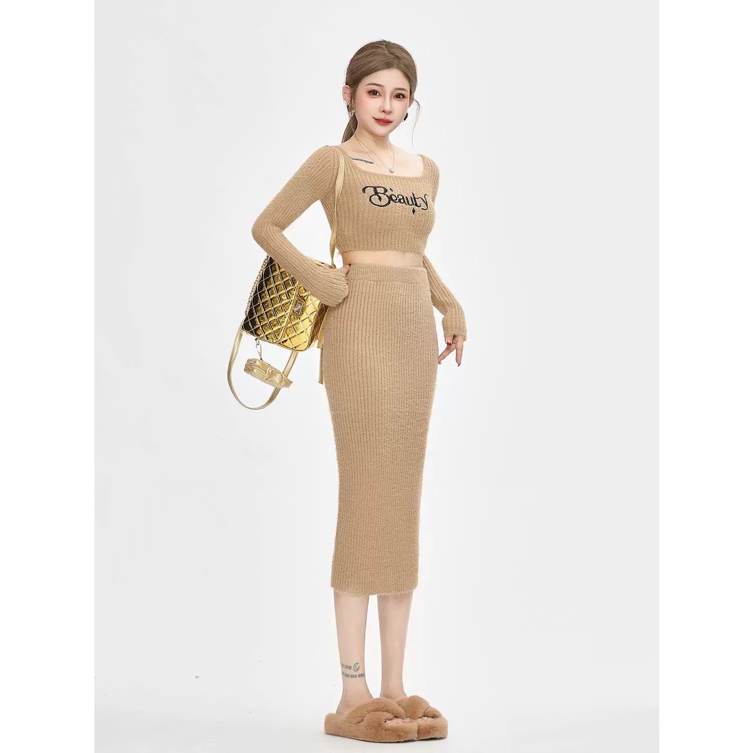 tiny long length skirt set up DL1257