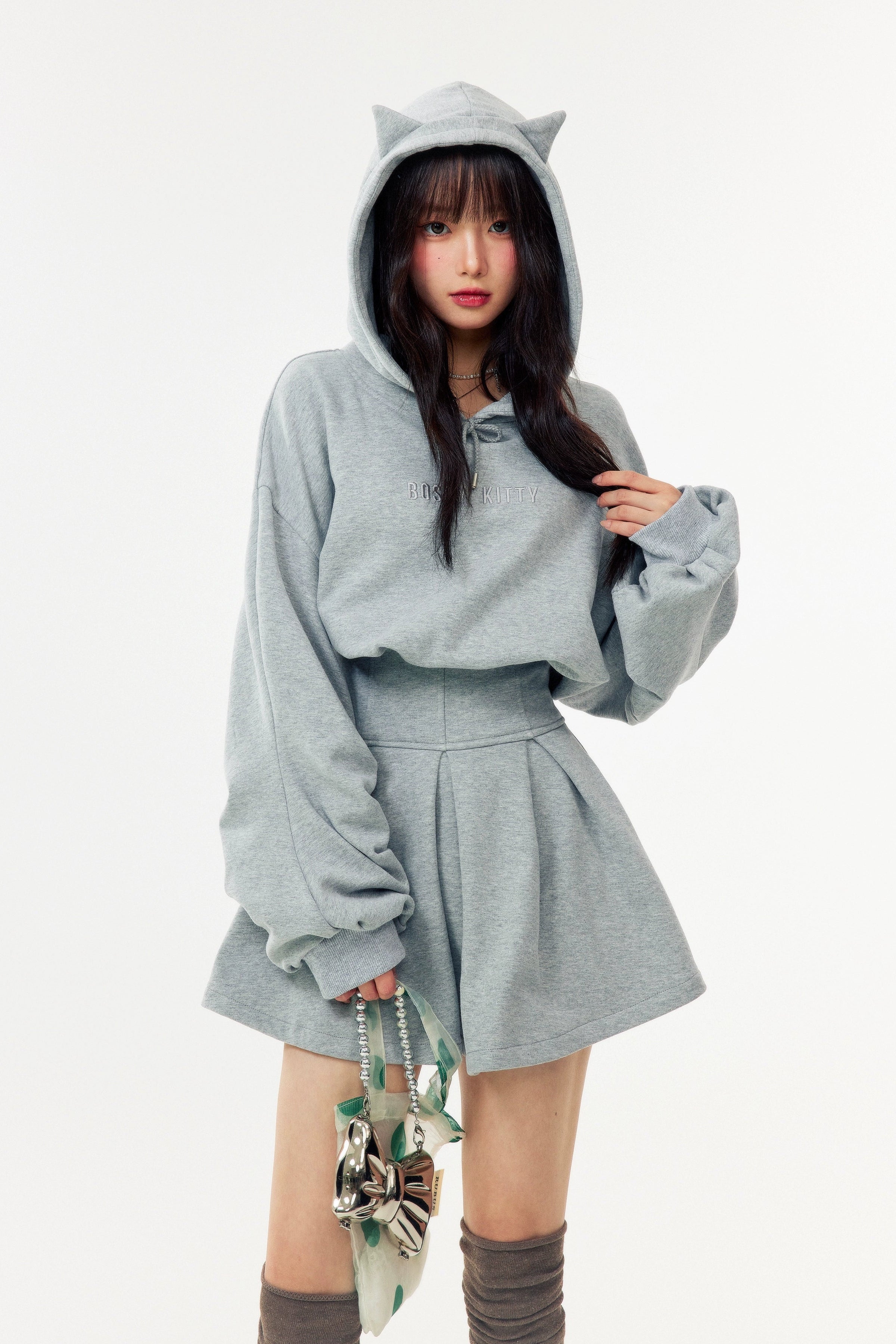 cat ear hoodie one-piec DL1483