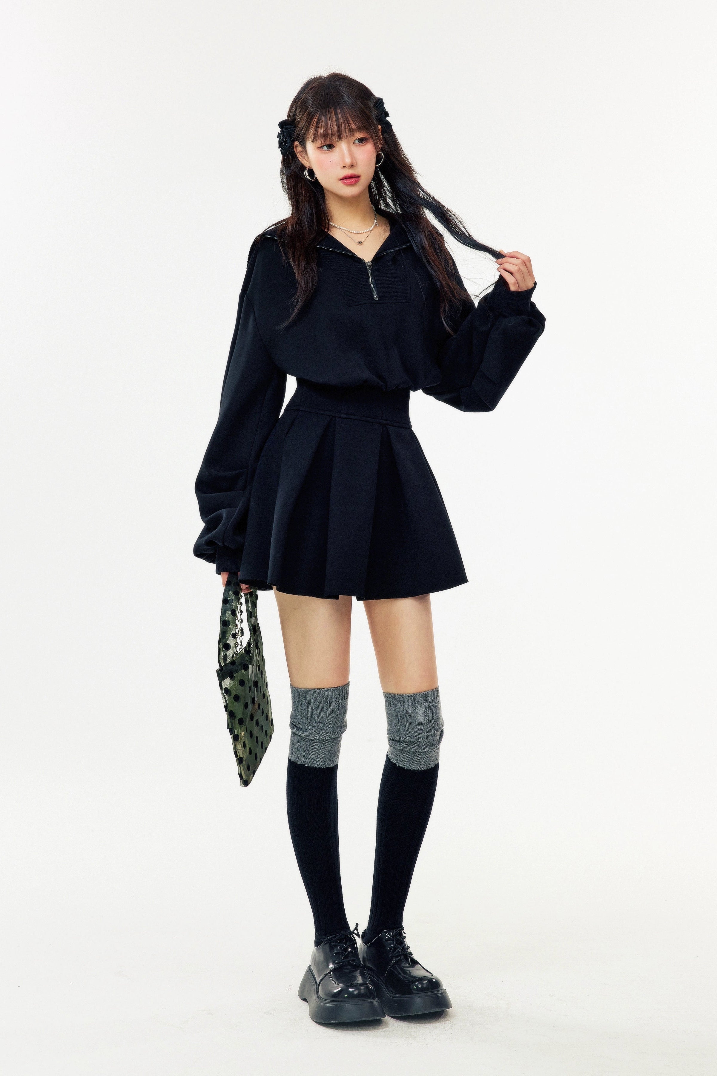 zip flare mini one-piece DL1484