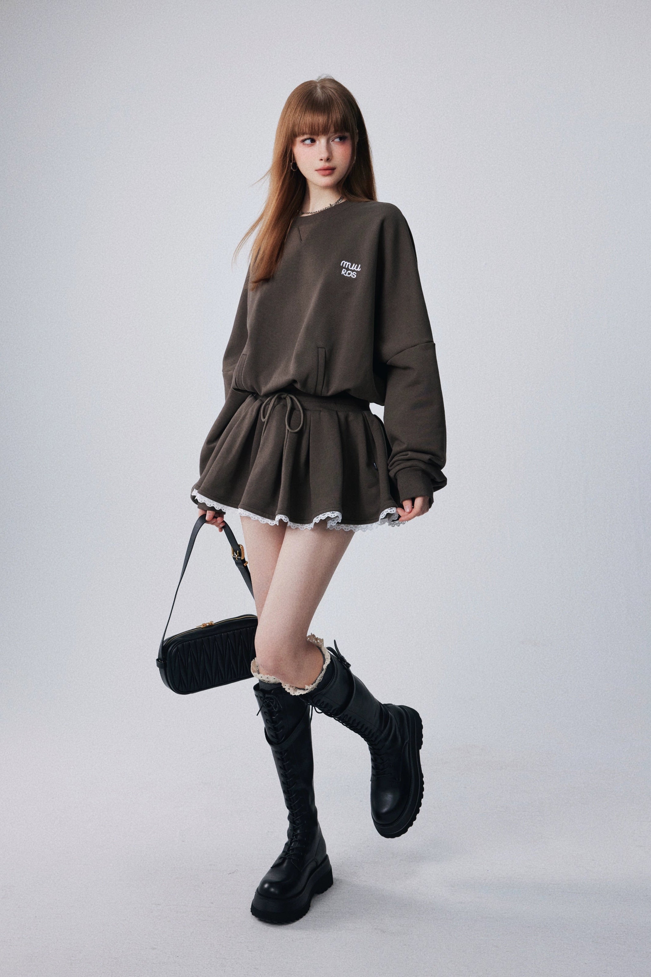 frill skirt swet set up DL1466