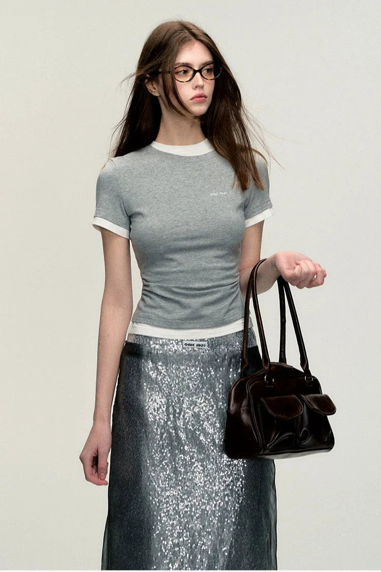 slim commuter short sleeved tops DL10010